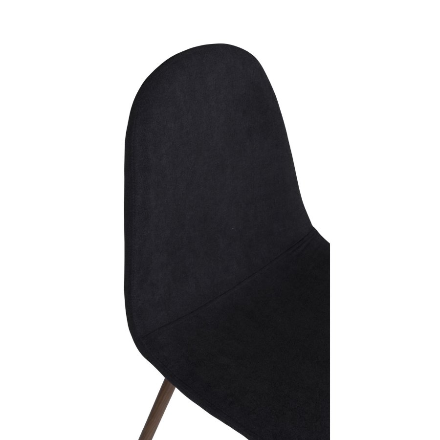 VENTURE DESIGN Polar spisebordsstol - sort polyester og valndfolie metal