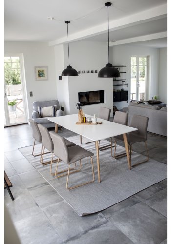 VENTURE DESIGN Mace spisebordsstol - gr polyester og metal