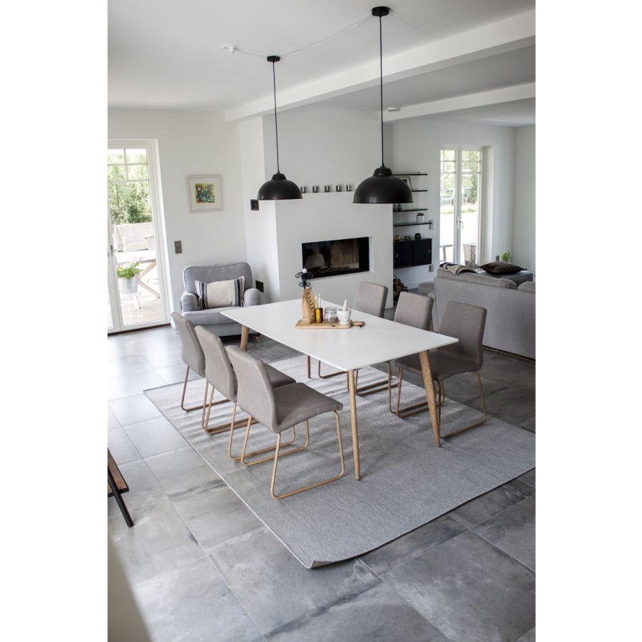 VENTURE DESIGN Mace spisebordsstol - gr polyester og metal