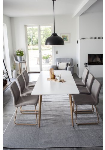 VENTURE DESIGN Mace spisebordsstol - gr polyester og metal