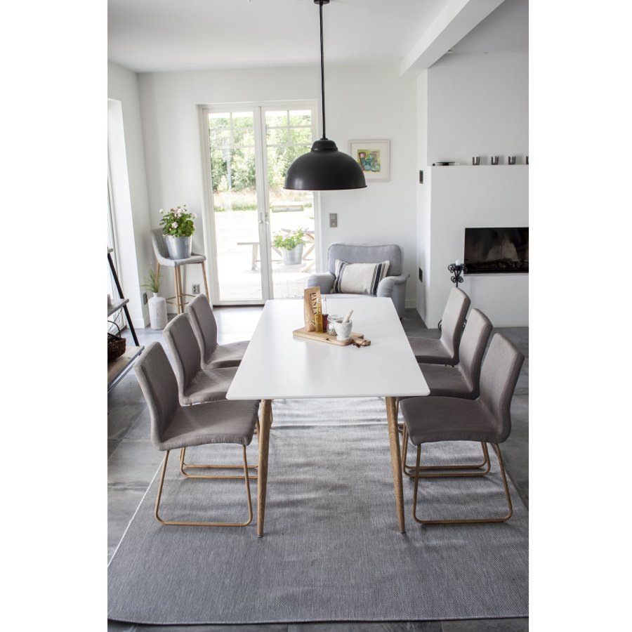 VENTURE DESIGN Mace spisebordsstol - gr polyester og metal