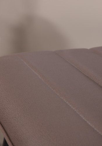 VENTURE DESIGN Windu Lyx spisebordsstol - brun mikrofiber og sort stl