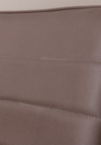 VENTURE DESIGN Windu Lyx spisebordsstol - brun mikrofiber og sort stl