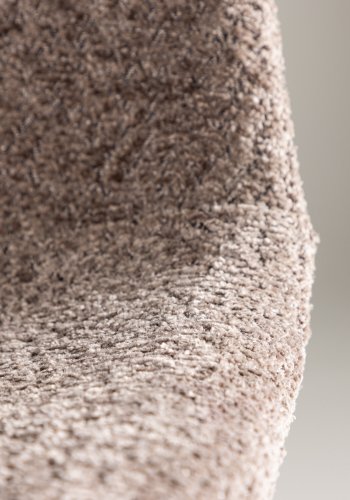 VENTURE DESIGN Polar spisebordsstol - gr bouclé stof og sort stl