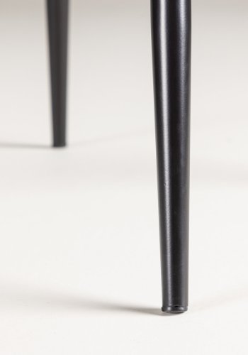 VENTURE DESIGN Polar spisebordsstol - gr bouclé stof og sort stl