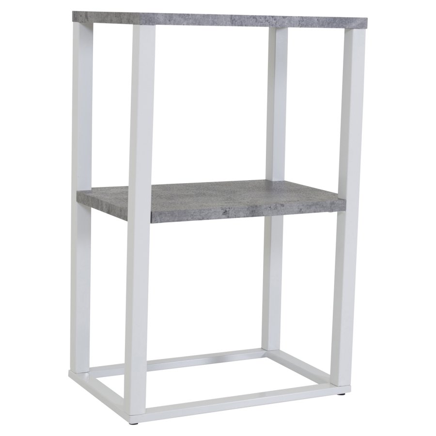 VENTURE DESIGN Rise sengebord - gr MDF og metal (45x30)