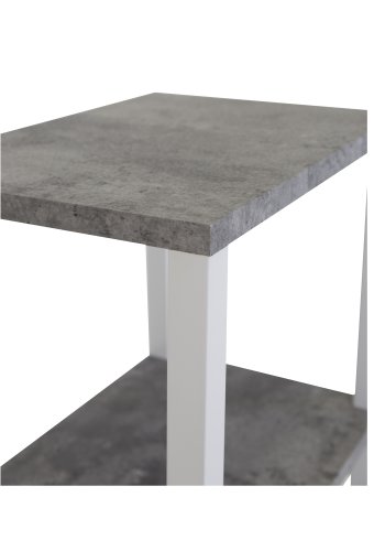 VENTURE DESIGN Rise sengebord - gr MDF og metal (45x30)