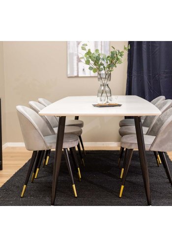 VENTURE DESIGN Kali gulvtppe - sort jute (170x240) 