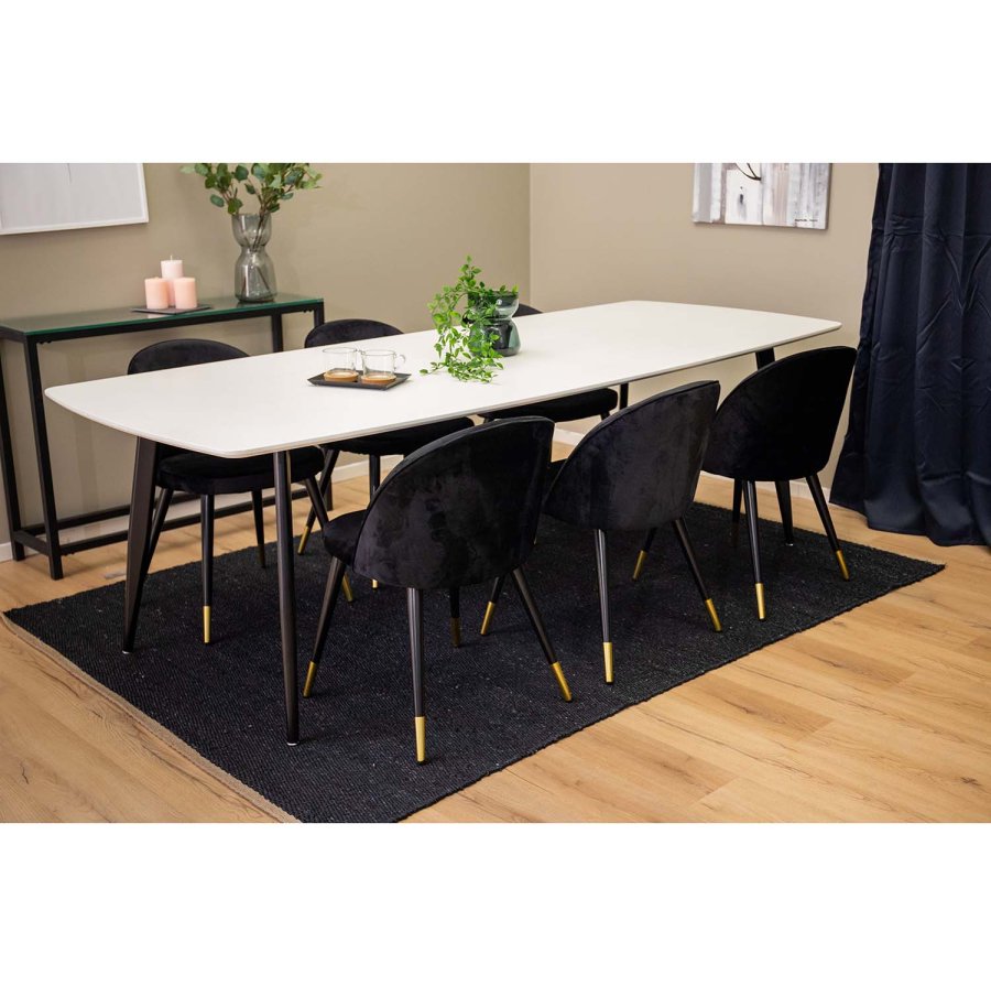 VENTURE DESIGN Kali gulvtppe - sort jute (170x240) 