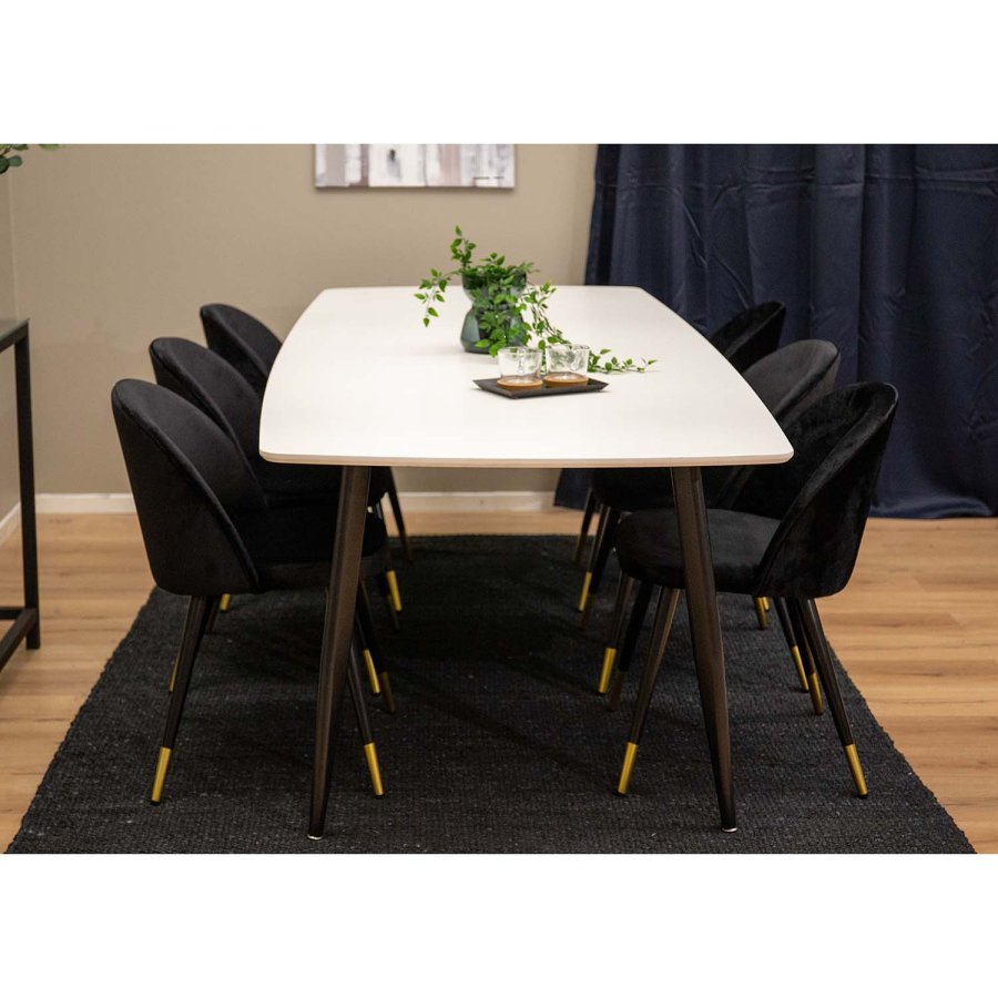 VENTURE DESIGN Kali gulvtppe - sort jute (170x240) 