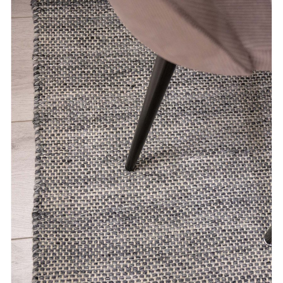 VENTURE DESIGN Devi gulvtppe - grafitgr polyester og bomuld (170x240)