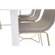 VENTURE DESIGN X-Chair spisebordsstol - gr polyester og natur metal