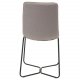 VENTURE DESIGN X-Chair spisebordsstol - gr polyester og sort metal