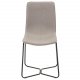 VENTURE DESIGN X-Chair spisebordsstol - gr polyester og sort metal