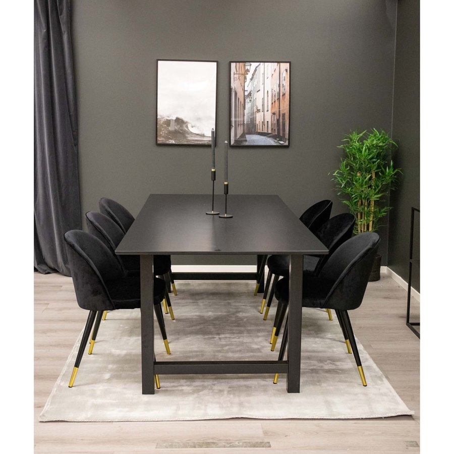 VENTURE DESIGN Indra gulvtppe - slv viskose og bomuld (170x240)