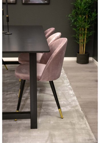 VENTURE DESIGN Indra gulvtppe - slv viskose og bomuld (170x240)