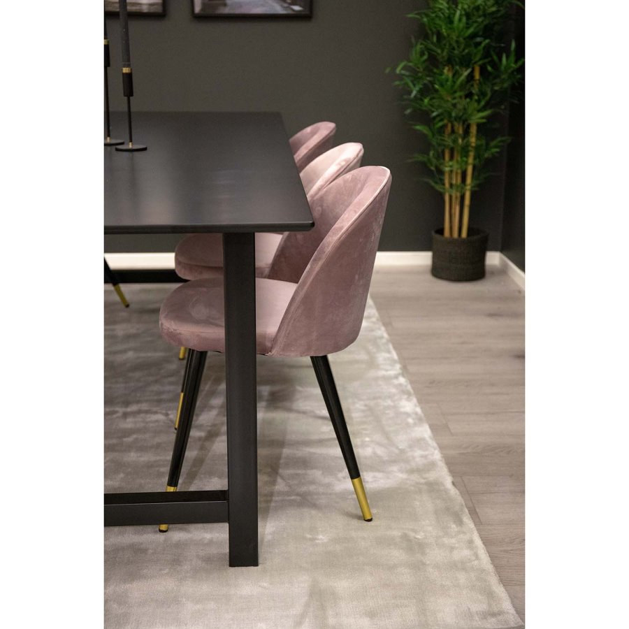 VENTURE DESIGN Indra gulvtppe - slv viskose og bomuld (170x240)