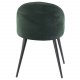 VENTURE DESIGN Velvet spisebordsstol, m. armln - grn velour og metal
