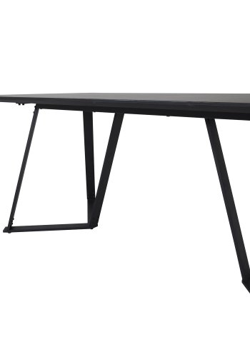 VENTURE DESIGN Marina spisebord - sort MDF og sort metal (180x90) 