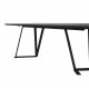 VENTURE DESIGN Marina spisebord - sort MDF og sort metal (180x90) 