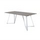 VENTURE DESIGN Marina spisebord - gr MDF og hvid metal (180x90) 