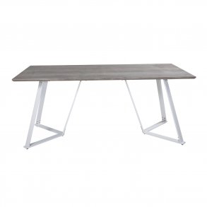 VENTURE DESIGN Marina spisebord - gr MDF og hvid metal (180x90) 