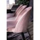 VENTURE DESIGN Velvet spisebordsstol, m. armln - gammelrosa velour og metal