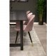 VENTURE DESIGN Velvet spisebordsstol, m. armln - gammelrosa velour og metal