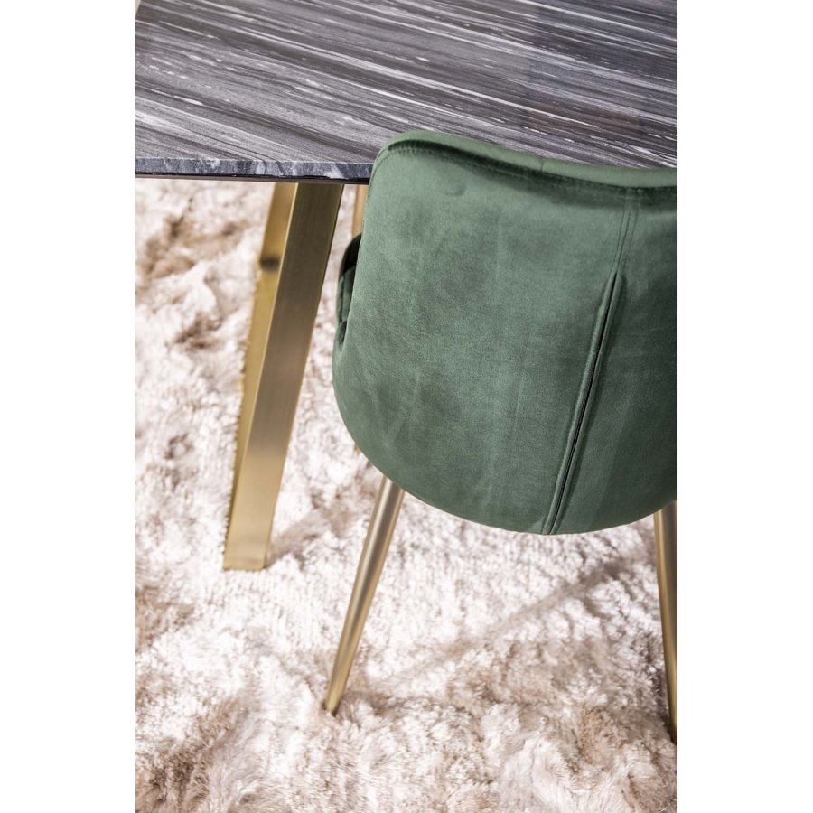 VENTURE DESIGN Shiva Shaggy gulvtppe - champagne polyester og bomuld (170x240)