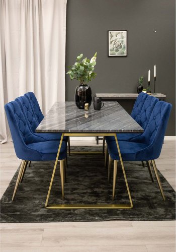 VENTURE DESIGN Indra gulvtppe - mrkegr viskose og bomuld (170x240)