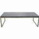 VENTURE DESIGN Estelle sofabord - sort marmor og messing metal (120x60)