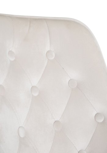 VENTURE DESIGN Velvet Deluxe spisebordsstol - beige velour og sort metal