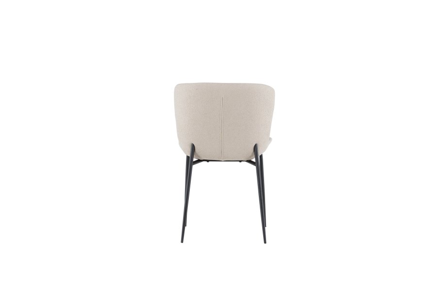 VENTURE DESIGN Modesto spisebordsstol - beige bouclé og sort stl