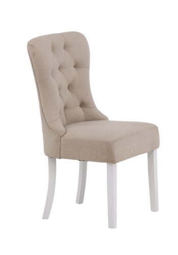 VENTURE DESIGN Vista spisebordsstol - beige hr og hvid eg