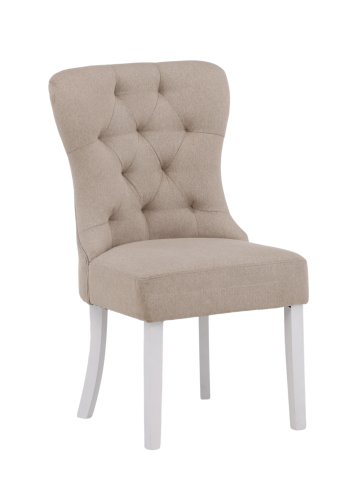 VENTURE DESIGN Vista spisebordsstol - beige hr og hvid eg