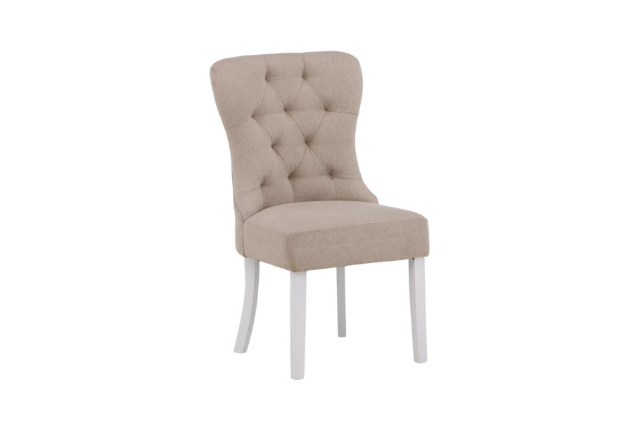 VENTURE DESIGN Vista spisebordsstol - beige hr og hvid eg