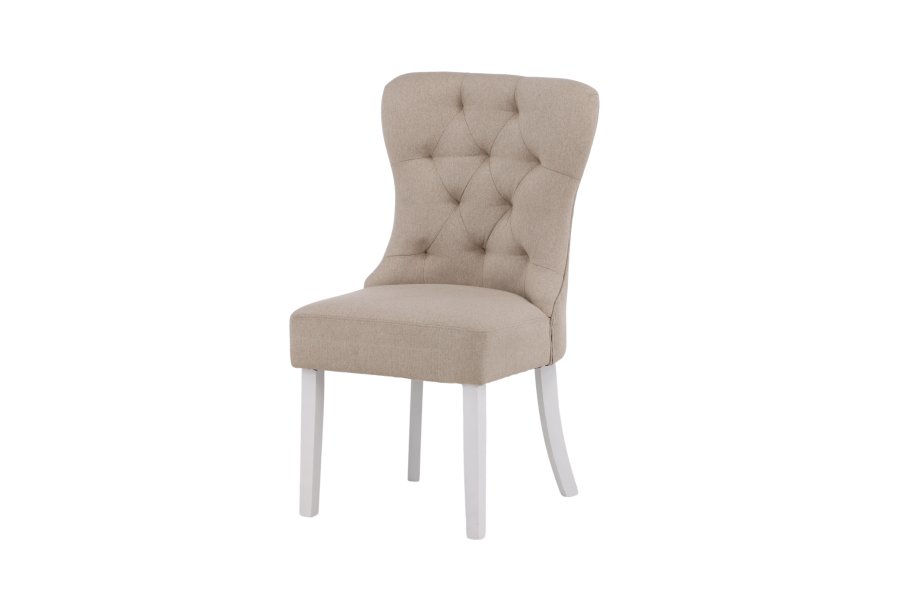 VENTURE DESIGN Vista spisebordsstol - beige hr og hvid eg