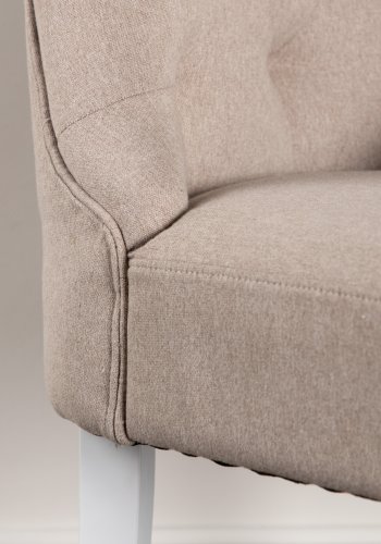 VENTURE DESIGN Vista spisebordsstol - beige hr og hvid eg