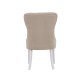 VENTURE DESIGN Vista spisebordsstol - beige hr og hvid eg