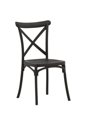 VENTURE DESIGN Crosett spisebordsstol - matsort plastik