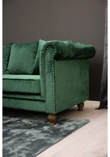 VENTURE DESIGN Indra gulvtppe - grafitgr viskose og bomuld (170x240)