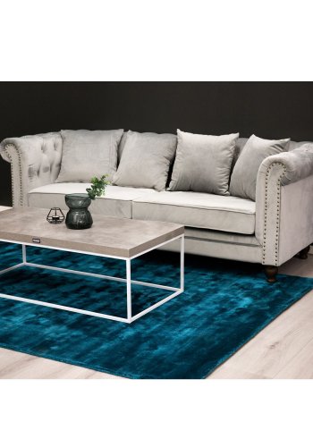 VENTURE DESIGN Velvet 3 pers. sofa - lysegr velour og tr