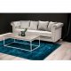 VENTURE DESIGN Velvet 3 pers. sofa - lysegr velour og tr