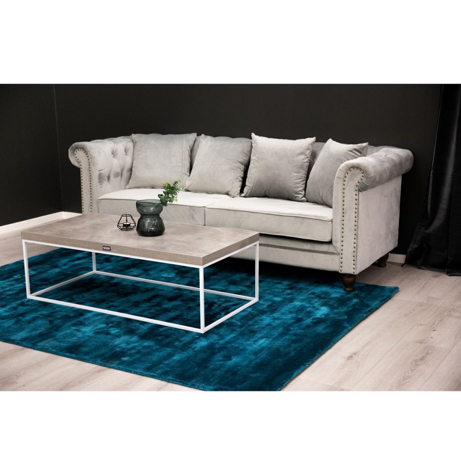 VENTURE DESIGN Velvet 3 pers. sofa - lysegr velour og tr