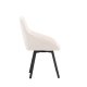 VENTURE DESIGN Rosie spisebordsstol, m. armln - beige stof og sort stl