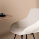 VENTURE DESIGN Rosie spisebordsstol, m. armln - beige stof og sort stl