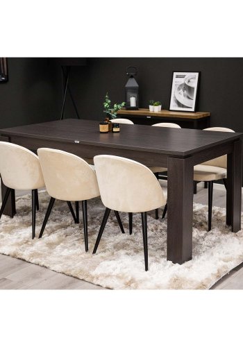 VENTURE DESIGN Shiva Shaggy gulvtppe - champagne polyester og bomuld (170x240)