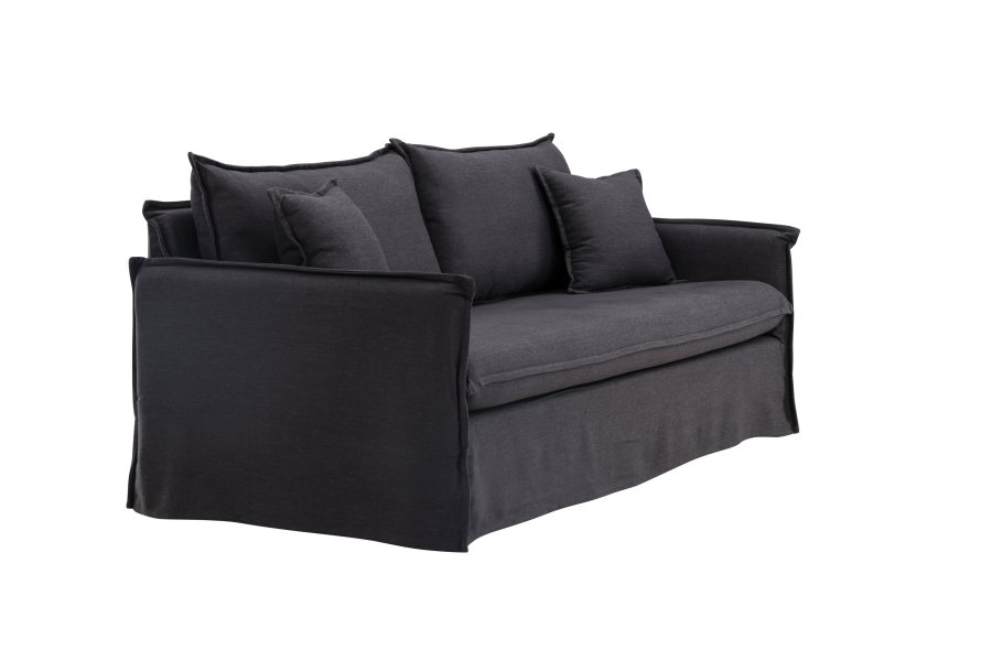 VENTURE DESIGN Nova 3 pers. sofa - sort stof og plastik