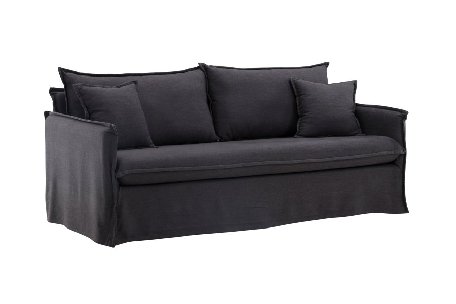 VENTURE DESIGN Nova 3 pers. sofa - sort stof og plastik