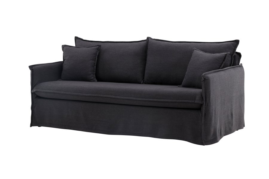 VENTURE DESIGN Nova 3 pers. sofa - sort stof og plastik